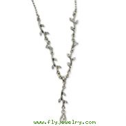 Silver-Tone Crystal Vine 16''  Necklace