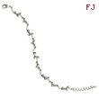 Silver-Tone Crystal Vine 7.25