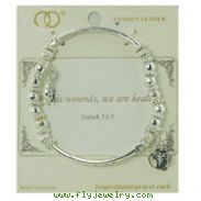 Silver-tone Stretch Bracelet