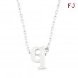 Silvertone Initial Q Pendant