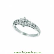 Small flower diamond ring