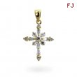 Snowflake Cross Pendant