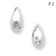 SS White Ice .01ct. Diamond Earrings