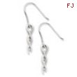 SS White Ice .04ct. Diamond Twist Earrings