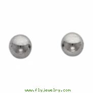 Stainless Steel 03.00 MM Polished BALL PIERCING EARRINGS