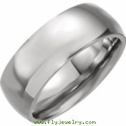 Stainless Steel 06.00 6MM POLISHED DOMED BAND