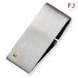 Stainless Steel 14k Gold Accent Screw Money Clip