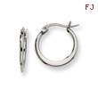 Stainless Steel 19mm Diameter Hoop Earrings