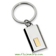 Stainless Steel 24k Gold-plating Key Chain