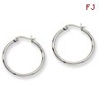 Stainless Steel 27mm Diameter Hoop Earrings