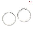 Stainless Steel 43mm Diameter Hoop Earrings