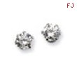 Stainless Steel 4mm CZ Stud Earrings