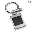 Stainless Steel Black Carbon Fiber Key Chain