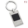 Stainless Steel Black Carbon Fiber Key Chain