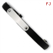 Stainless Steel Black Rubber Hinged Bangle