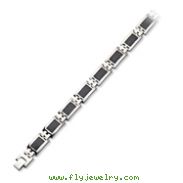 Stainless Steel Carbon Fiber Bracelet