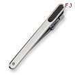 Stainless Steel Carbon Fiber Diamond Accent Tie Bar