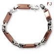 Stainless Steel Chocolate color IP-plated Bracelet