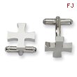 Stainless Steel Cross Cuff Links