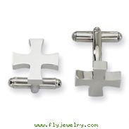 Stainless Steel Cross Cuff Links