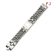 Stainless Steel Double Curb Chain ID Bracelet