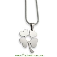 Stainless Steel Four Leaf Clover Pendant Necklace