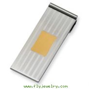 Stainless Steel Gold-plated Money Clip