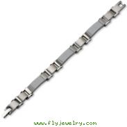 Stainless Steel Grey Carbon Fiber Bracelet