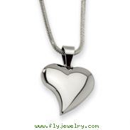 Stainless Steel Heart Pendant Necklace