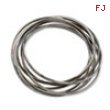 Stainless Steel Intertwined Bangle Bracelet