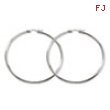 Stainless Steel Polished 60mm Hoop Earrings