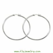 Stainless Steel Polished 60mm Hoop Earrings