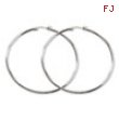 Stainless Steel Polished 70mm Hoop Earrings