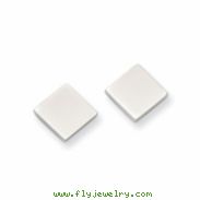 Stainless Steel Polished Diamond Shaped Post Earrings