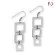 Stainless Steel Rectangle Dangle Earrings