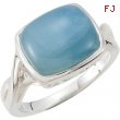 STER SIZE 08.00 12X10 MM P GENUINE AQUAMARINE RING