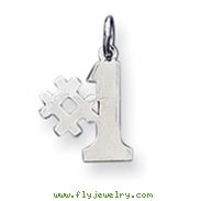 Sterling Silver # 1 Charm