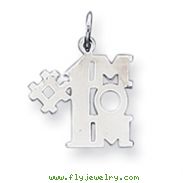 Sterling Silver # 1 Mom Charm