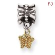 Sterling Silver & 14K Gold Reflections Butterfly Dangle Bead