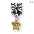 Sterling Silver & 14K Gold Reflections Butterfly Dangle Bead