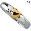 Sterling Silver & 14k Yellow Gold Metal Fashion Ring