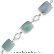 Sterling Silver  Amazonite Stones Bracelet