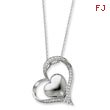 Sterling Silver & Cubic Zirconia In My Heart 18