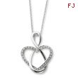 Sterling Silver & Cubic Zirconia Lifetime Friend 18