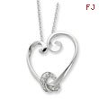 Sterling Silver & Cubic Zirconia Loveknots 18