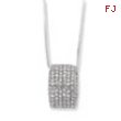 Sterling Silver & CZ Polished Fancy Necklace chain