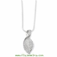 Sterling Silver & CZ Polished Fancy Necklace chain