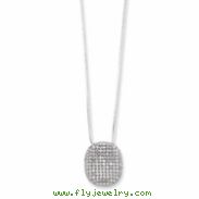 Sterling Silver & CZ Polished Necklace chain