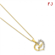 Sterling Silver & Vermeil Diamond Mom Necklace chain