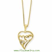 Sterling Silver & Vermeil Diamond Mom Necklace chain